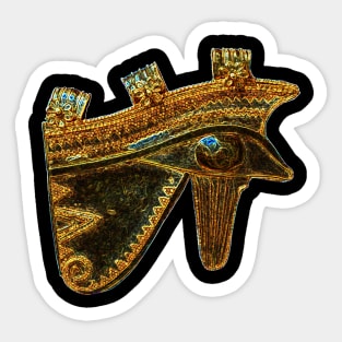 Gold Emerald Horus Eye Sticker